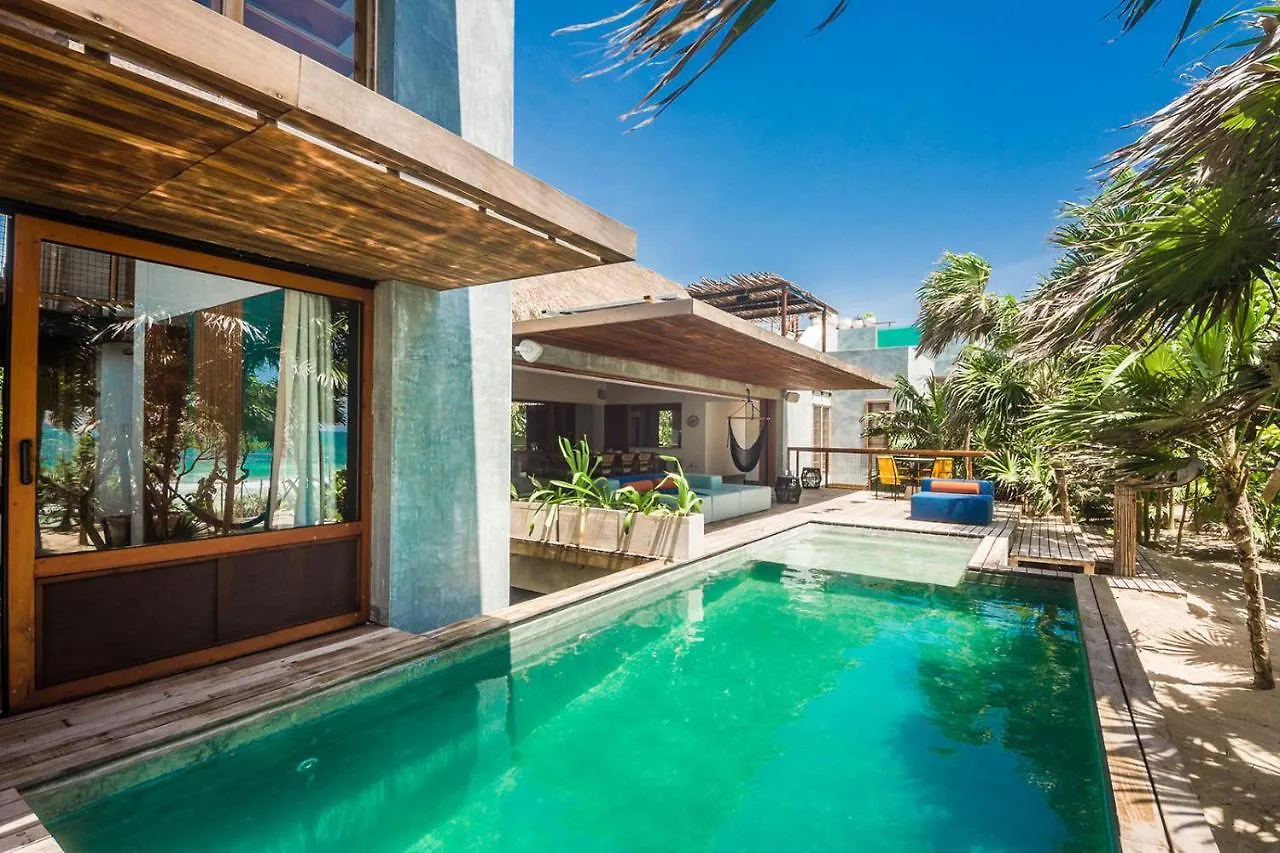 Luxury Beachfront Villa In Sian Kaan Tulum